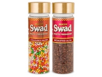 Panjon Swad Coloured Saunf & Roasted Alsi (Mukhwas Mouth Fresheners) 2 Bottles, 290g Rs.172