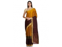GoSriKi Women’s Cotton Saree with Blouse Piece (BM-G2FZ-NKC0_Gold) Rs.330