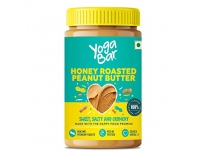 Yogabar Honey Roasted Peanut Butter 400g | Sweet, Salty and Crunchy | Non GMO Peanut Butter | Omega 3 | Rich in Protein – 400gm Rs.175
