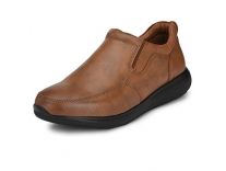 (Size: 10) Burwood Men Tan Leather Sneakers-10 UK (44 EU) (BW 280) Rs. 541