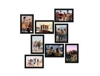 eCraftIndia Memory Wall Collage Photo Frame, Black – Set of 8 Photo Frames for 8 Photos of 4″x6″ Rs. 764