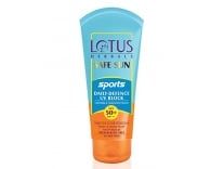 Lotus Herbals Safe Sun Sports Daily-Defence Uv Block Spf 50+| Pa+++, 80 g Rs. 350