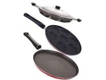 Nirlon Non-Stick Chemical Free Non-Induction 3 Piece Kitchenware Combo Item Gift Set Rs. 615