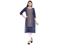 Aurelia Women’s Cotton Kurta (19AUA11003-500717_Blue_Small) Rs.289