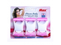 RUTJA Disposable MAX Body & Bikini Shaving Razor For Women (6 Pcs Blade) Platinum Blade Rs.91