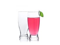 Frabjous Clear Glass Chrome Water Glass Juice Glass Glasses Set of 6-300ML Rs. 280
