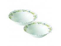 Larah by BOROSIL Opalware Floral Bowl – 2 Pieces, White Rs. 166