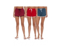 Longies Women’s Boxer Shorts (LWYSPO3V001_Red,Blue,Maroon002_S) Rs. 389