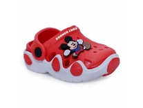 BOOMER CUBS Unisex-Child Mickey Clogs RED AND WHITE Clogs – 0-6 Months Rs.185