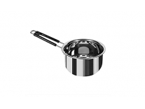 SKARS Stainless Steel Plain Milk Pan / Sauce Pan / Tea Pan / Flat Base Tapeli Patila Sauce Pot Milk Boiler Cookware Set with Handle (1 Litre) Rs. 169