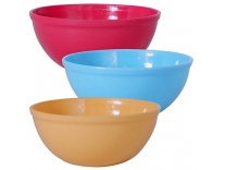 Wonder Prime Sigma 1000 Microwave Safe Multipurpose Plastic Bowl Set,3 pc Mixing Bowl 650 ml, Red Blue Yellow Color, Made in India, KBS02207 Rs. 176