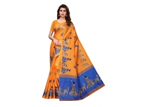 Yashika Bhagalpuri Art Silk Ready to Wear Saree (SDPL-MAITHALI_Orange_Free Size) Rs. 255