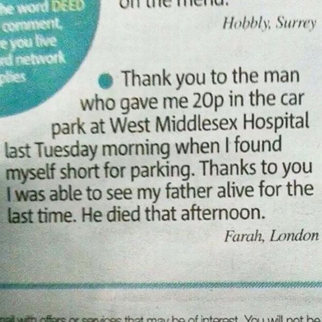 17 Random And Inspiring Acts Of Kindness That Will Melt Your Heart