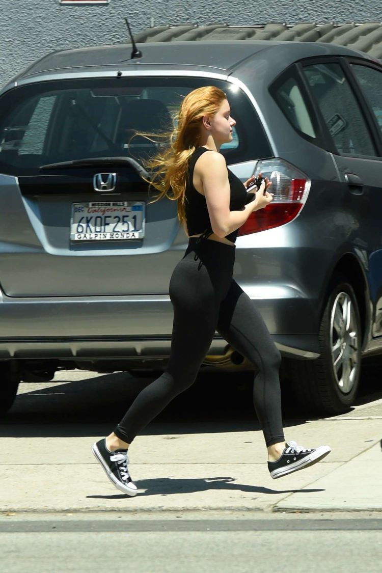 Ariel Winter Candids In Tights Out In Los Angeles