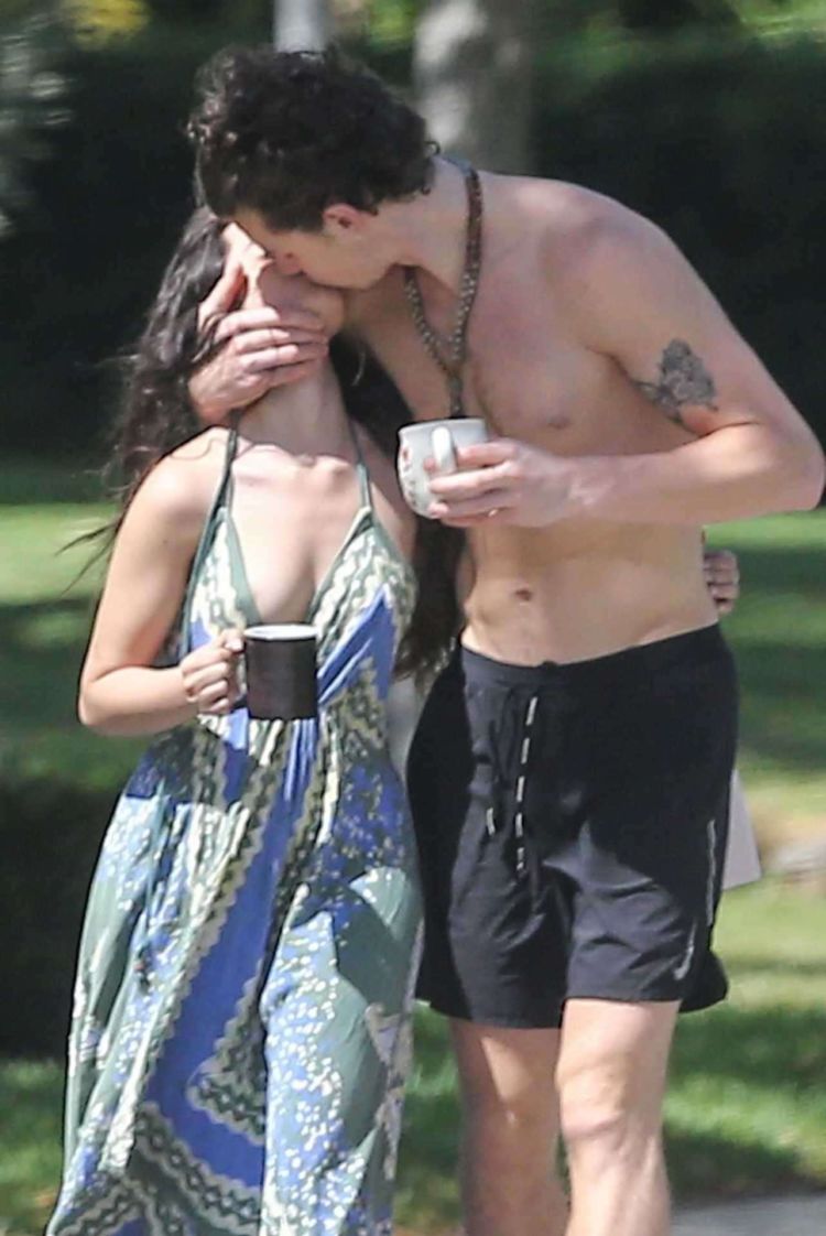 Camila Cabello And Shawn Mendes On A Morning Coffee Walk In Miami