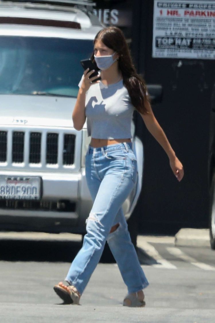 Camila Morrone Candids In Jeans Outside Norman's Rare Guitars In Tarzana