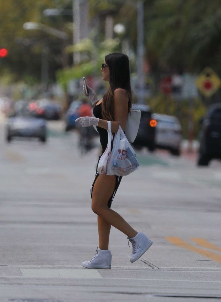 Claudia Romani Spotted Feeding Cats During The Coronavirus Emergency