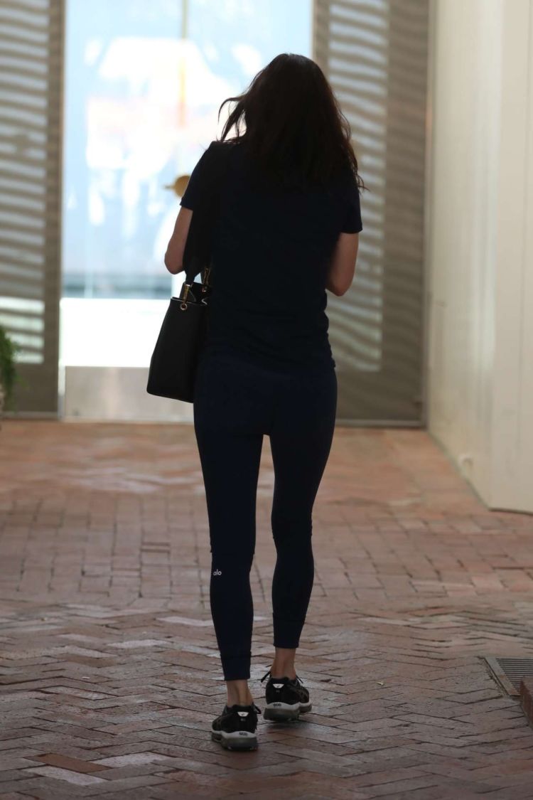 Courteney Cox Candids Outside Gym For Her Morning Workout In LA