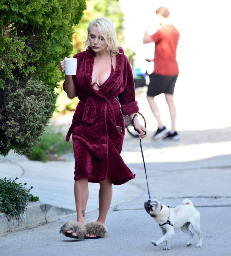 Courtney Stodden Walking Her Dog Out In Los Angeles