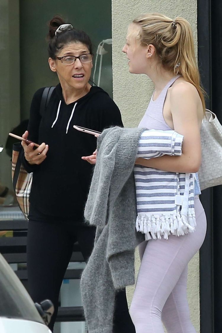 Dakota Fanning Candids While Leaving A Gym In LA