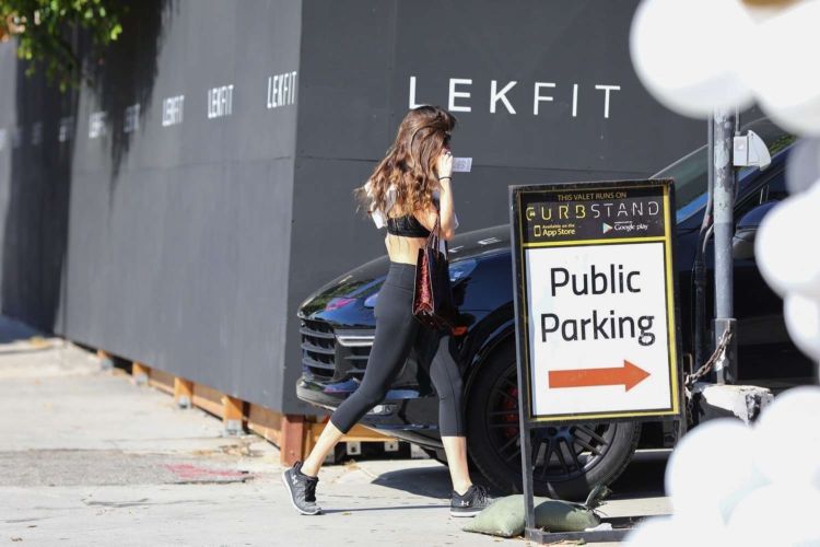 Dakota Johnson Candids In Tights After Yoga Class In LA