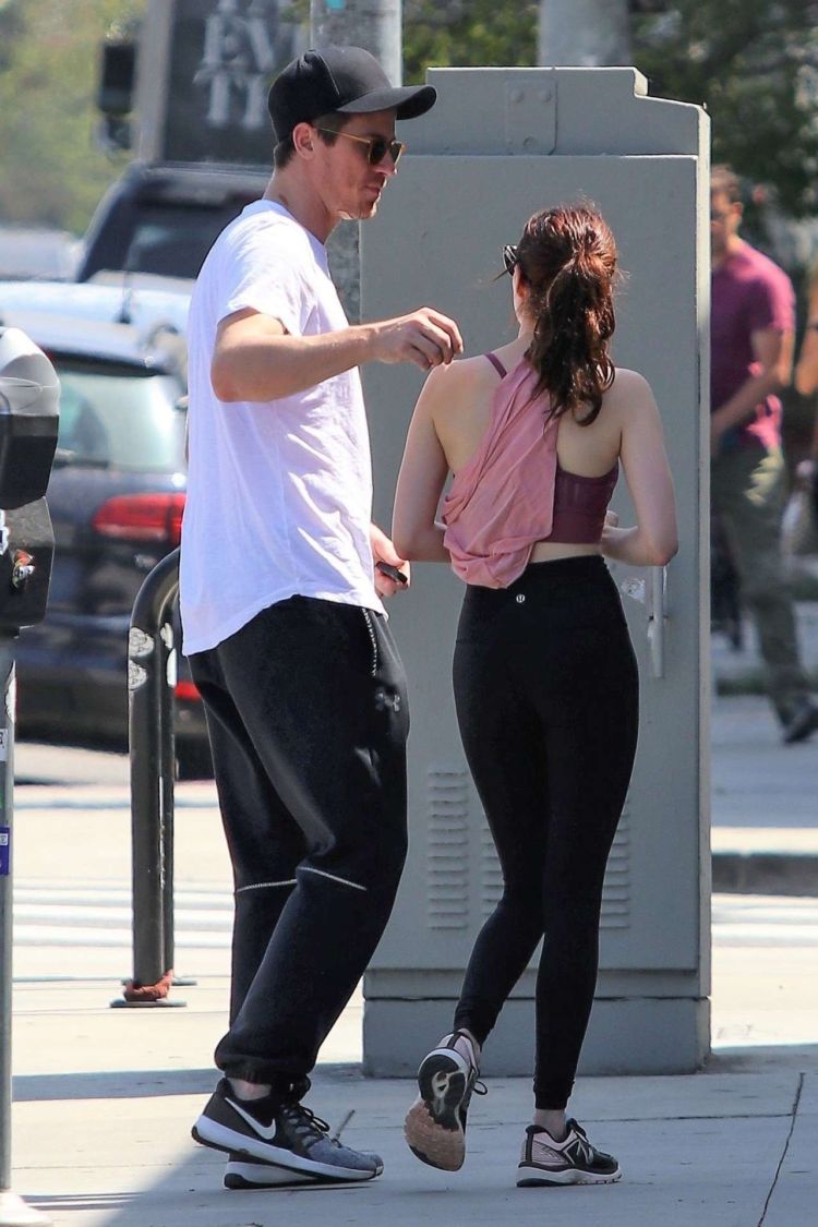 Emma Roberts Candids Outside A Gym In Los Angeles
