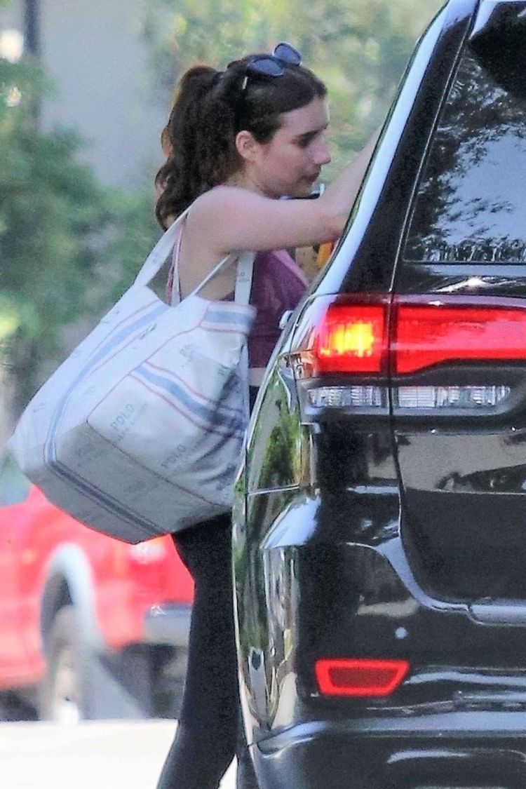 Emma Roberts Candids Outside A Gym In Los Angeles