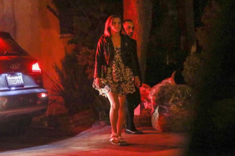 Emma Watson Spotted Arriving At A Party At The Bungalow In West Hollywood