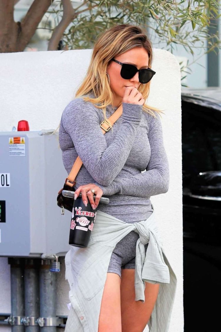 Hilary Duff Spotted Leaving A Yoga Session In Beverly Hills