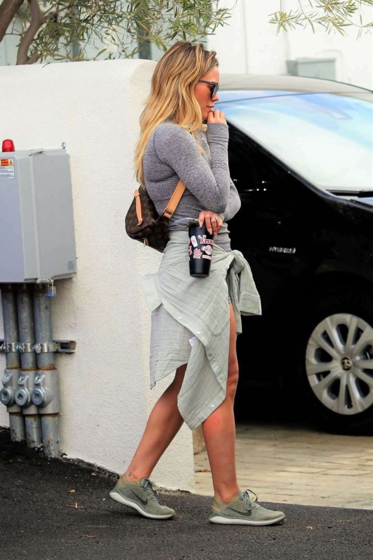 Hilary Duff Spotted Leaving A Yoga Session In Beverly Hills