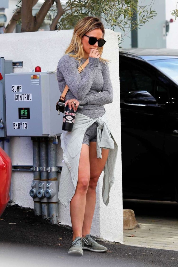 Hilary Duff Spotted Leaving A Yoga Session In Beverly Hills