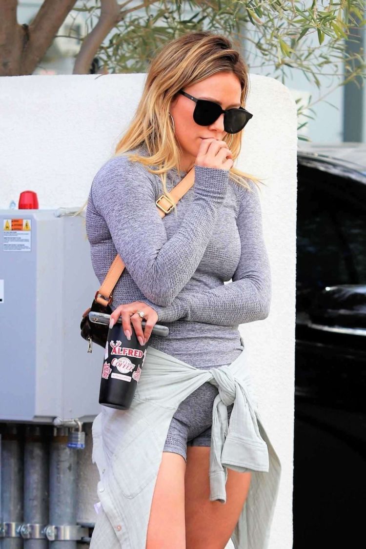 Hilary Duff Spotted Leaving A Yoga Session In Beverly Hills