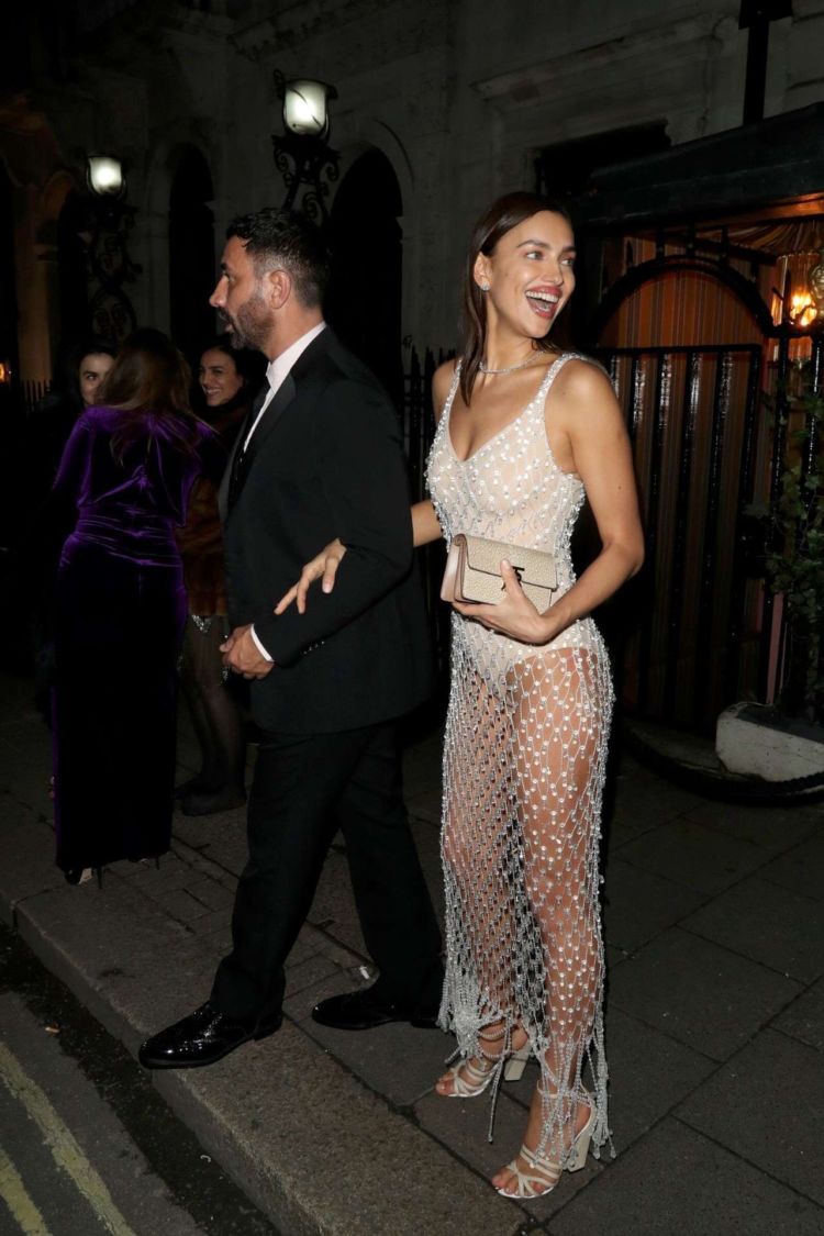 Irina Shayk Arrives At Annabel's Private Club In London