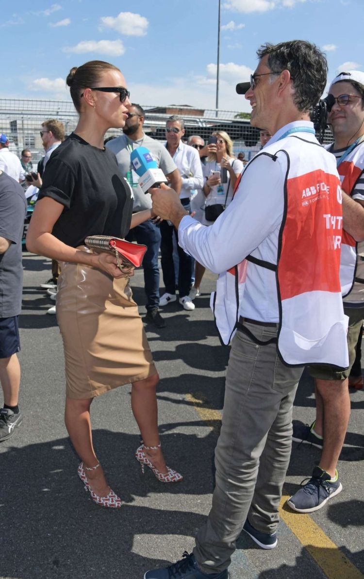Irina Shayk Attends Formula E 2019 New York City E-Prix