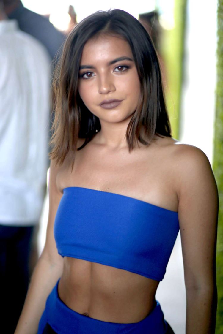 Isabela Moner In Blue At Republic Records Celebrates Their Class Of 2019 In Coachella Valley
