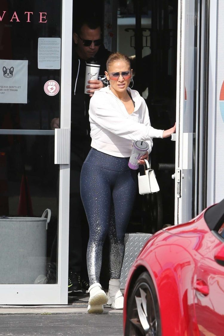 Jennifer Lopez Candids In Tights While Heading To The Gym In Miami