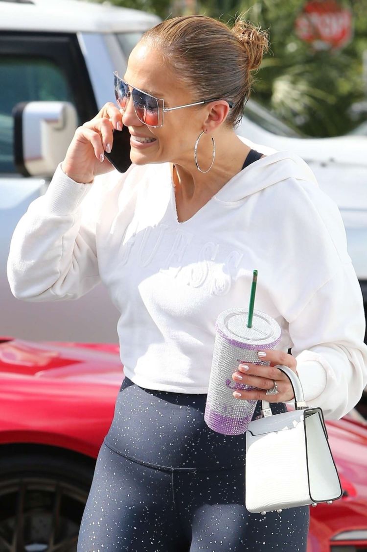 Jennifer Lopez Candids In Tights While Heading To The Gym In Miami