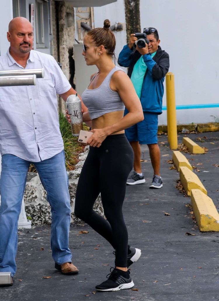 Jennifer Lopez Heading To The Gym In Miami