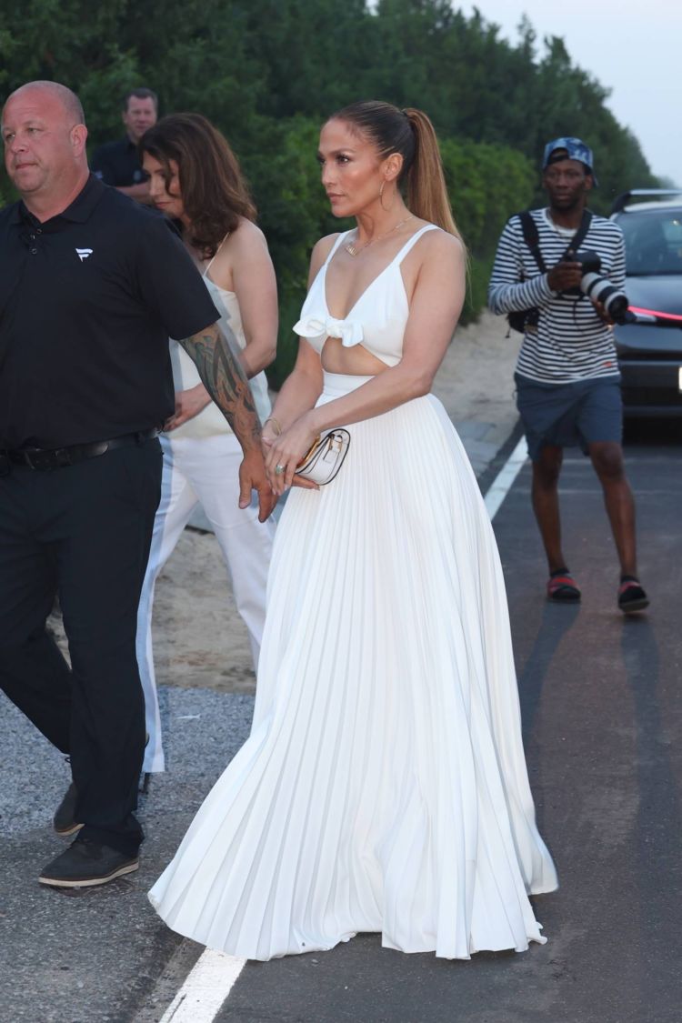 Jennifer Lopez Attends Michael Rubin's Fourth Of July Bash At His Hamptons Estate