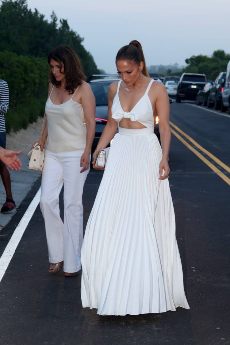 Jennifer Lopez Attends Michael Rubin's Fourth Of July Bash At His Hamptons Estate