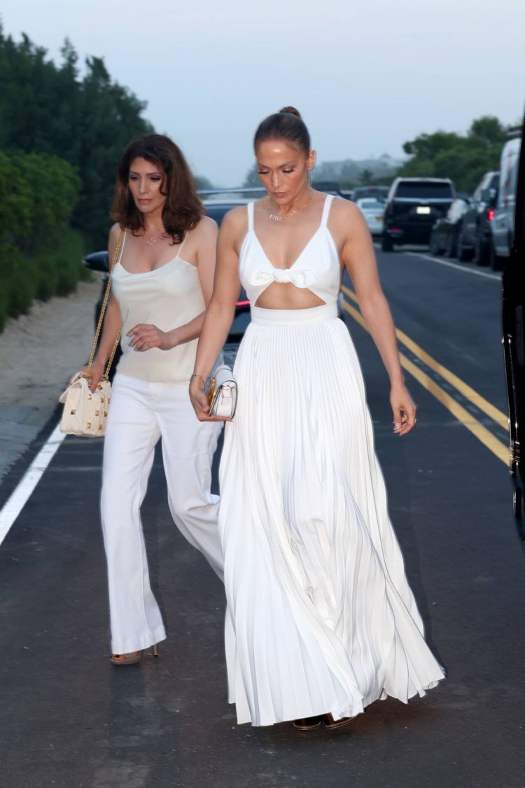 Jennifer Lopez Attends Michael Rubin's Fourth Of July Bash At His Hamptons Estate