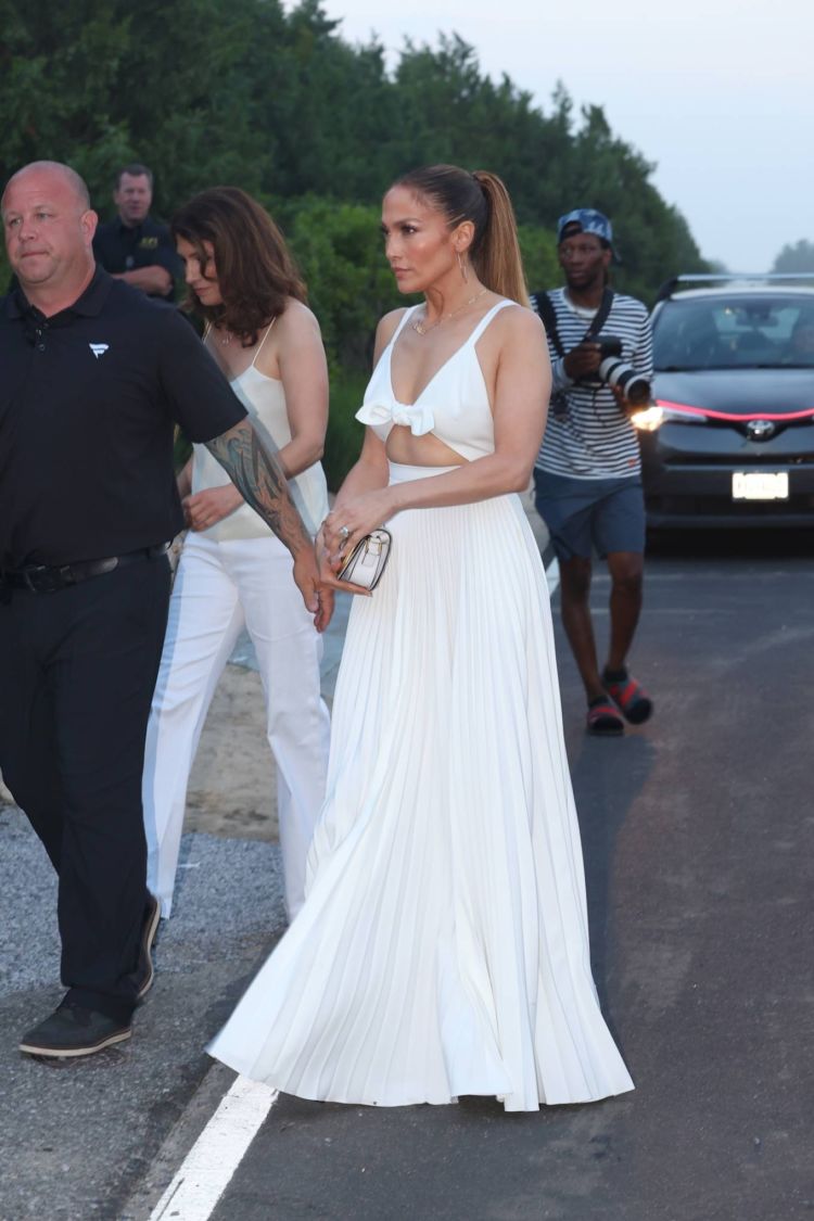 Jennifer Lopez Attends Michael Rubin's Fourth Of July Bash At His Hamptons Estate