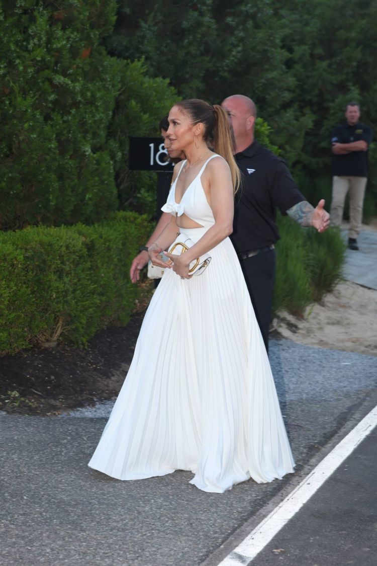 Jennifer Lopez Attends Michael Rubin's Fourth Of July Bash At His Hamptons Estate