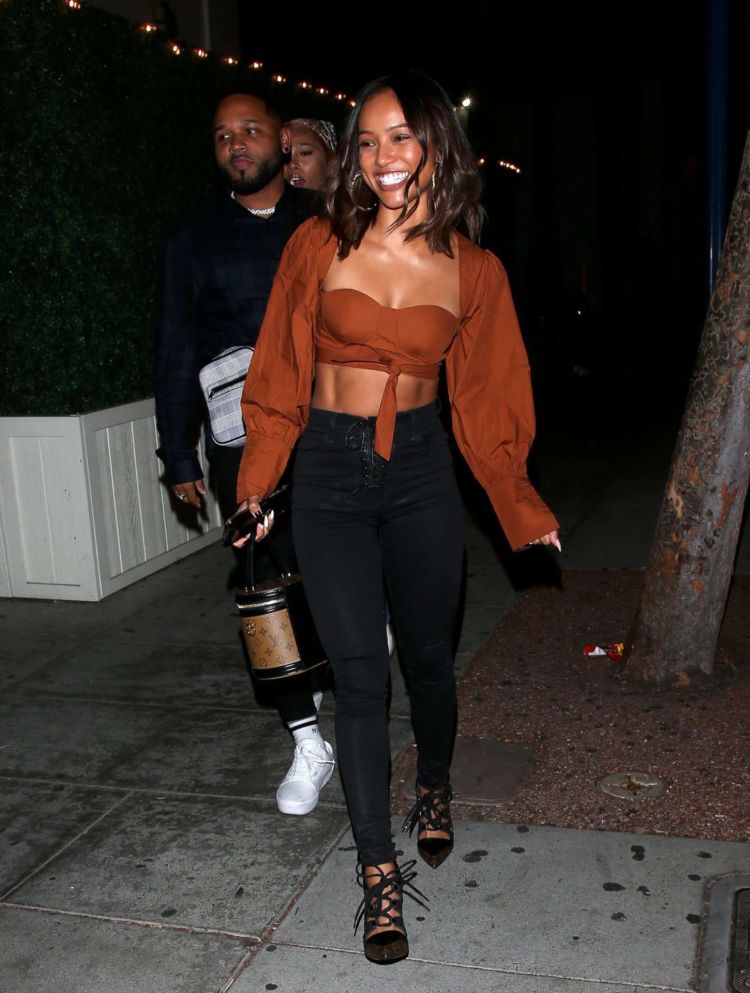 Karrueche Tran For A Night Out At Delilah In West Hollywood