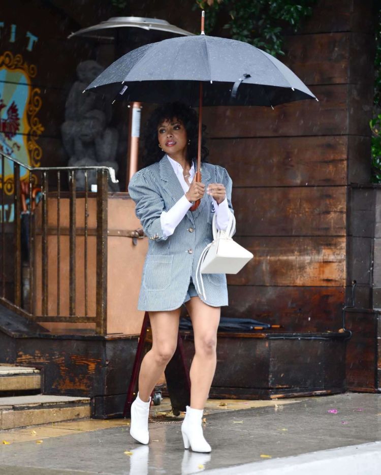 Kat Graham Spotted Outside The Petit Ermitage Hotel In West Hollywood