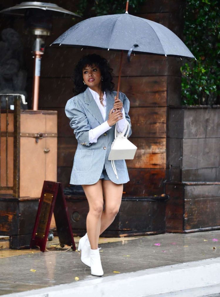 Kat Graham Spotted Outside The Petit Ermitage Hotel In West Hollywood