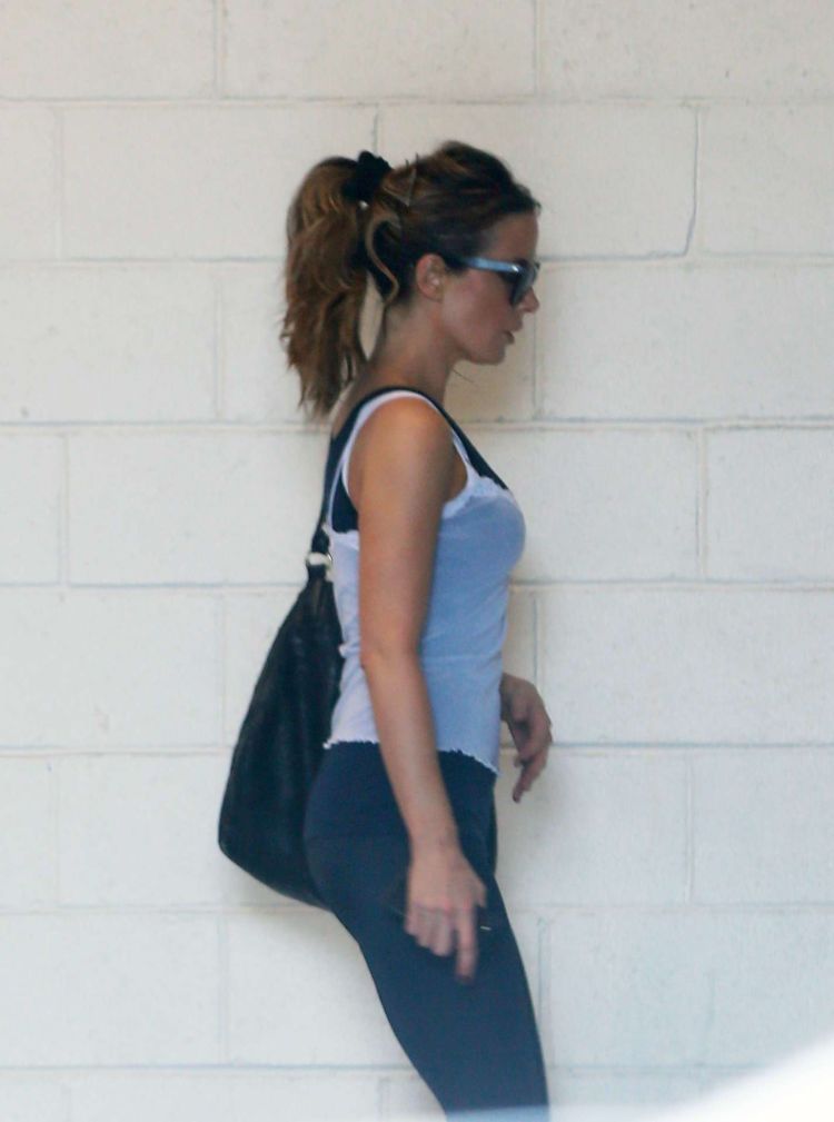 Kate Beckinsale Candids While Going To The Gym