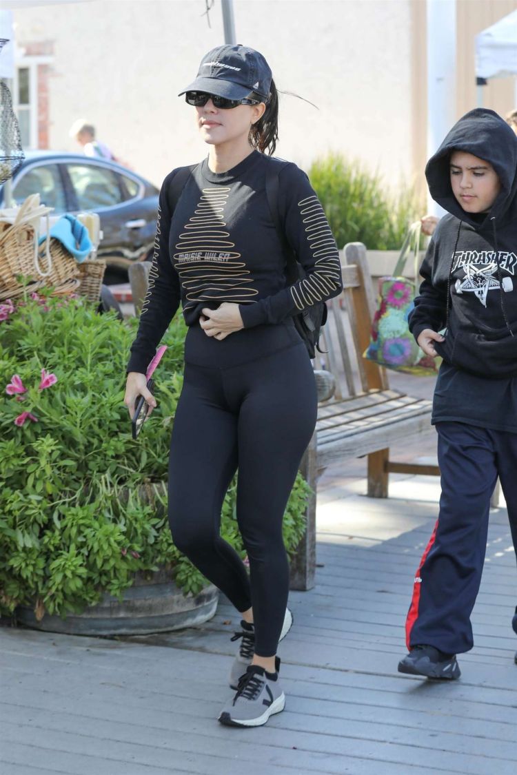 Kourtney Kardashian Spotted Out With Her Son At A Farmers Market In Calabasas