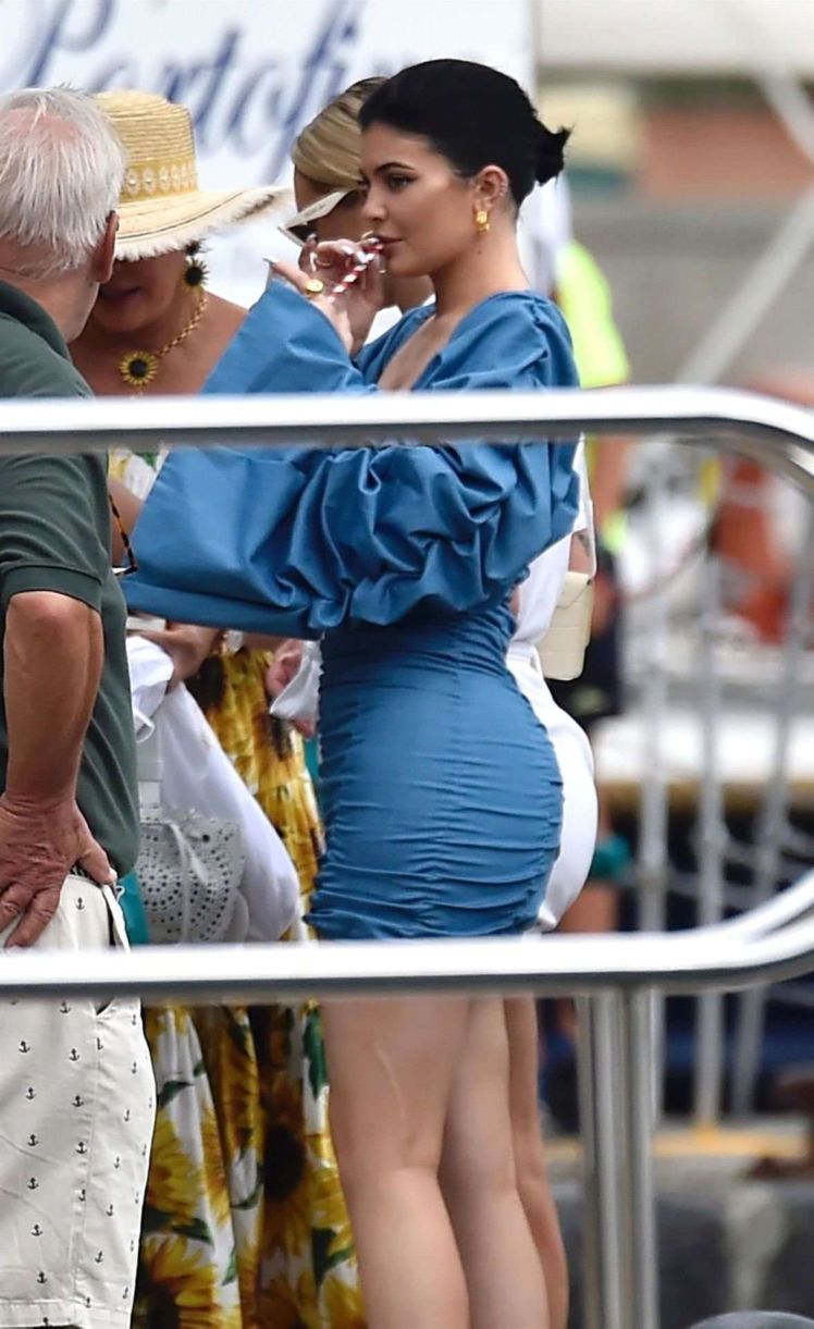 Kylie Jenner Candids Out In Portofino