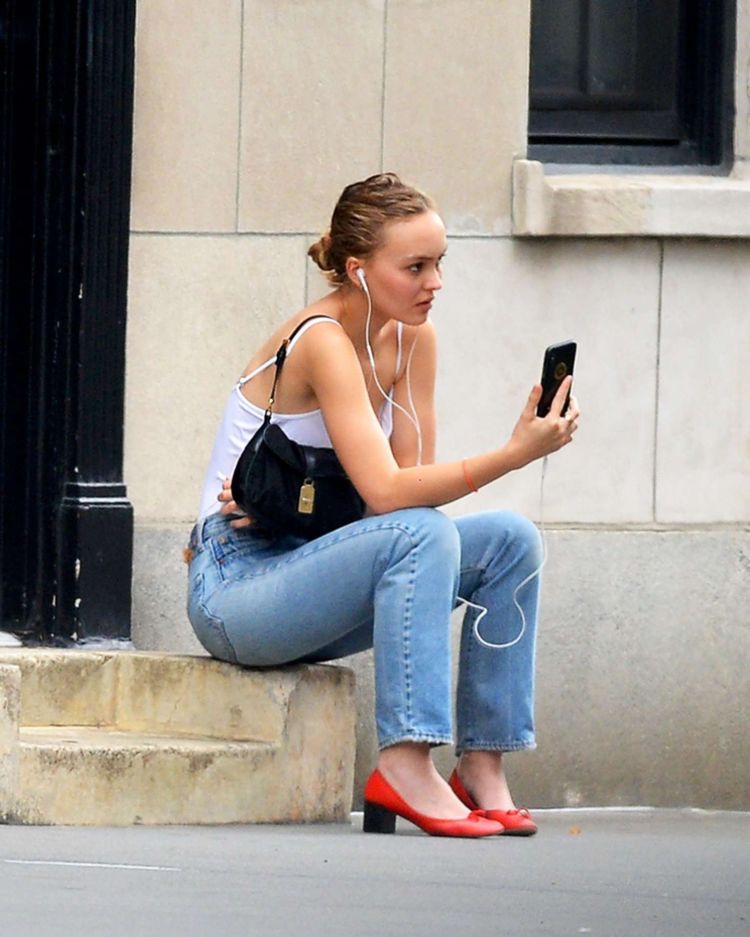 Lily-Rose Depp Candids Out In New York